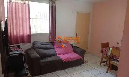 Apartamento com 2 dormitórios à venda, 44 m² por r$ 170.000,00 - pimentas - guarulhos/sp