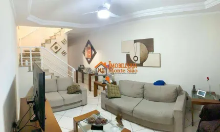 Sobrado com 3 dormitórios, 180 m² - venda por r$ 680.000,00 ou aluguel por r$ 4.200,00/mês - jardim santa cecília - guarulhos/sp