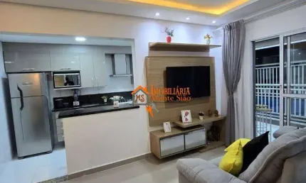 Apartamento com 2 dormitórios à venda, 59 m² por r$ 420.000,00 - vila nova bonsucesso - guarulhos/sp