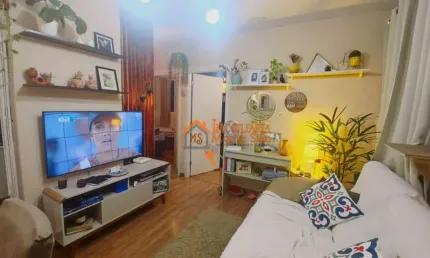 Apartamento com 2 dormitórios, 43 m² - venda por r$ 200.000,00 ou aluguel por r$ 1.560,00/mês - jardim são domingos - guarulhos/sp