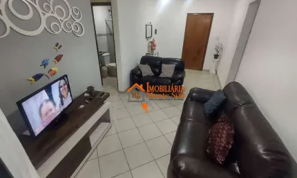 Apartamento com 60m² com 1 quarto, suíte, mobiliado, por r$ 270.000 - ocian - praia grande/sp