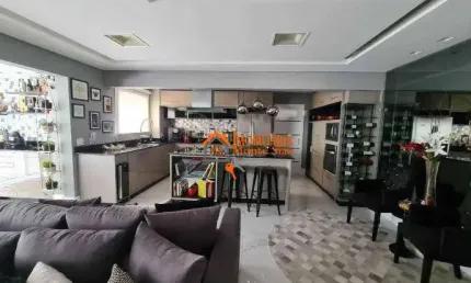 Apartamento com 3 dormitórios à venda, 122 m² por R$ 1.599.000 - Jardim Flor da Montanha - Guarulhos/SP Porteira fechada