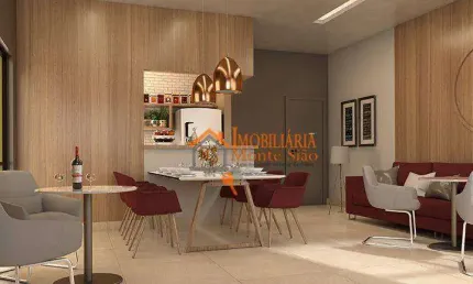 Apartamento com 2 dormitórios à venda, 46 m² por r$ 324.000,00 - vila galvão - guarulhos/sp
