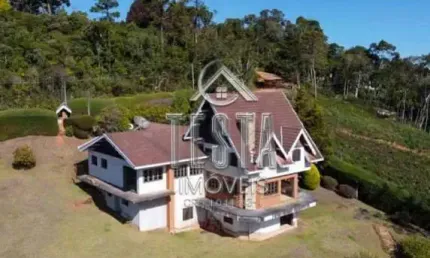 CASA Á VENDA - CAMPOS DO JORDÃO COM VISTA INFINITA PARA SERRA MANTIQUEIRA
