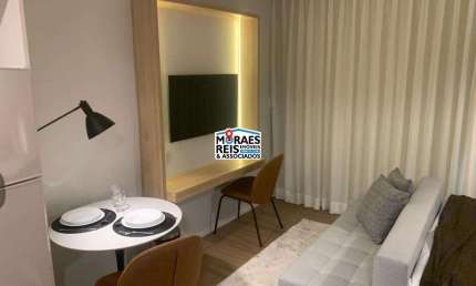 Apartamento com 1 quarto à venda na Avenida Iraí, 205, Moema, São Paulo por R$ 450.000