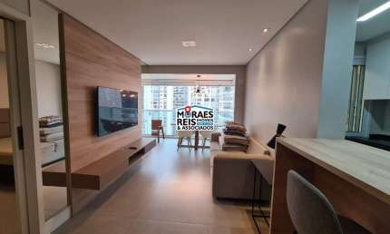 Apartamento com 1 quarto para alugar na Rua Professor José Leite e Oiticica, 434, Brooklin, São Paulo por R$ 5.200