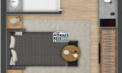 Apartamento com 1 quarto à venda na Avenida Doutor Chucri Zaidan, 111, Brooklin, São Paulo por R$ 420.000