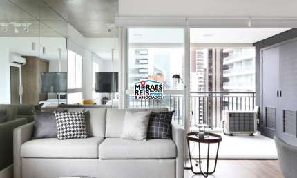 Apartamento com 1 quarto para alugar na Rua Jean Peltier, 311, Cidade Monções, São Paulo por R$ 4.800