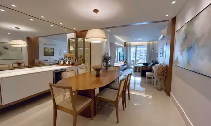 Apartamento sem mobiliado com 03 quartos sendo 03 suítes 04 BWC localizado no Kobrasol, São José - SC.