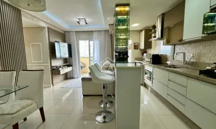 Apartamento com 03 quartos sendo 01 suíte 02 BWC localizado em Barreiros São José SC.