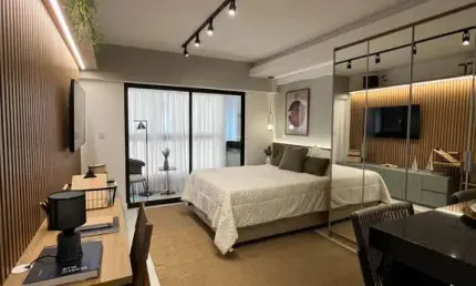 Studio com varanda e vaga à venda no Terraço América a partir de R$ 299.000,00