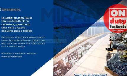 Espetacular Cobertura com 4 dormitórios à venda, 248 m² por R$ 5.400.000,00- José Menino - Santos/SP