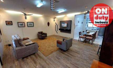 Apartamento para alugar, 146 m² por R$ 8.000/mês - Boqueirão - Santos/SP