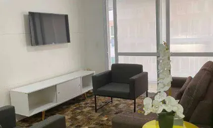 Apartamento com 2 quartos para alugar, 80 m² por R$ 6.400/mês - Gonzaga - Santos/SP