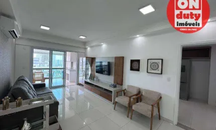 Apartamento com 3 suítes para alugar, 151 m² por R$ 15.000/mês - Aparecida - Santos/SP