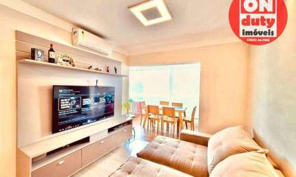 Apartamento com 3 dormitórios para alugar, 88 m² por R$ 9.000,00/mês - Campo Grande - Santos/SP