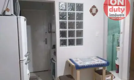 Kitnet com 1 dormitório à venda, 24 m² por r$ 265.000,00 - embaré - santos/sp