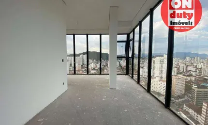 Cobertura nova  vista mar com 4 dormitórios à venda, 320 m² por R$ 5.000.000 - José Menino - Santos/SP