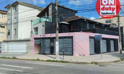 Sobrado para alugar, 220 m² por R$ 11.376,00/mês - Marapé - Santos/SP