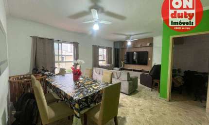 Apartamento  para alugar, 130 m² por R$ 4.500/mês - Gonzaguinha - São Vicente/SP