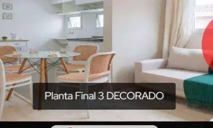 Apartamento novo mobiliado  com 2 dormitórios à venda, 39 m² por R$ 385.000 - Estuário - Santos/SP
