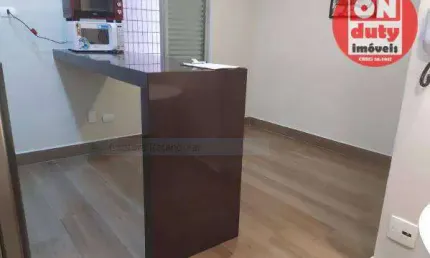Maravilhoso Kitnet frente mar com 1 dormitório para alugar, 22 m² por R$ 2.280/mês - - Santos/SP