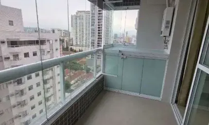 Apartamento para alugar, 55 m² por R$ 5.015,00/mês - Boqueirão - Santos/SP