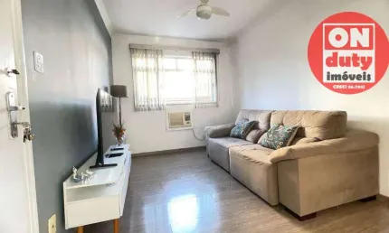 Apartamento com 2 dormitórios à venda, 60 m² por r$ 435.000,00 - embaré - santos/sp
