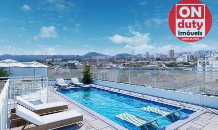 Apartamento para alugar, 40 m² por R$ 3.100,00/mês - Macuco - Santos/SP