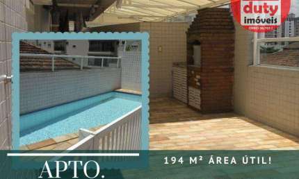 Apartamento com 3 quartos para alugar na Rua Tocantins, Gonzaga, Santos