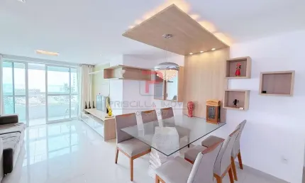 Apartamento PORTEIRA FECHADA A 200M DA PRAIA com 3 suítes + DCE no Jardim Oceania