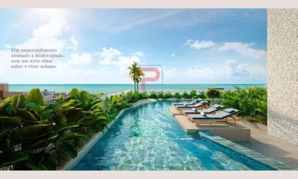 Flat em localização privilegiada no Cabo Branco  -  João Pessoa