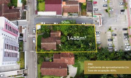 Terreno à venda na Rua Theodoro Lueders, 120, Escola Agrícola, Blumenau por R$ 1.600.000