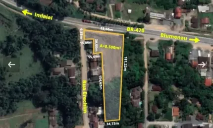 Terreno à venda na br470/rua erechim, encano do norte, indaial por r$ 3.600.000