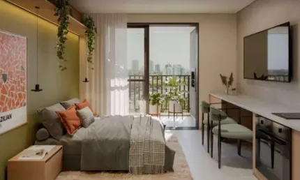 Studio para venda em curitiba, são francisco, 1 dormitório, 1 banheiro