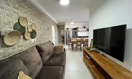 Apartamento à venda em ubatuba na praia do itaguá com 3 quartos mobiliado e ar condicionado condomínio com piscina sauna e salão de festas