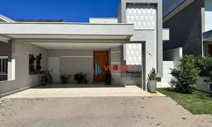 Casa térrea com 3 dormitórios à venda, 300m² de terreno, 172 m² a/c.por r$ 1790.000 - condomínio altos da serra vi - urbanova - são josé dos campos/sp