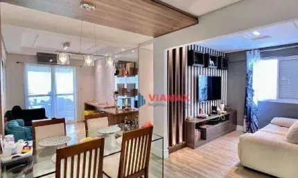 Apartamento com 2 dormitórios à venda, 75 m² por r$ 820.000 - ed. landscape  - jardim aquarius -  são josé dos campos/sp