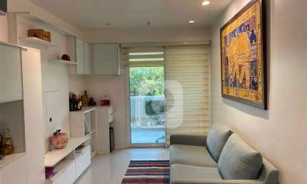 Apartamento com vista para Lagoa e Cristo, 60 m², 2 quartos, vaga.