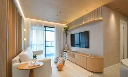 Aconchegante apartamento tipo para venda com 2 quartos, sendo 1 suíte, 65m²