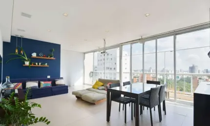 Espetacular cobertura para venda em Pinheiros com 2 quartos, sendo 1 suíte, 133m²