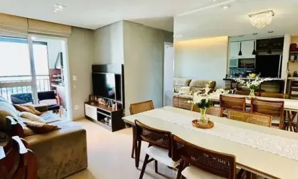 Apartamento à Venda Mobiliado com 71m², 3 Quartos e Lazer Co