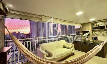 Apartamento 155 m² à venda – 3 suítes, mobiliado, 3 vagas, SBC