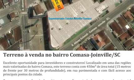 Terreno à venda na Rua Pomerode, 42, Iririú, Joinville