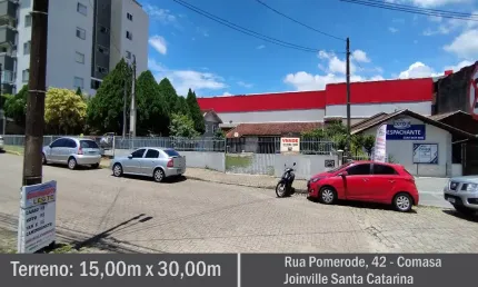 Terreno à venda na Rua Pomerode, 42, Comasa, Joinville
