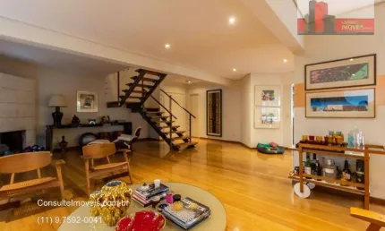 Apartamento duplex r. inhatium, 245 - alto de pinheiros, 4 dorms, 5 vgs, ed. aspen