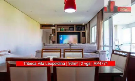 Apartamento Rua Senador Joaquim Ribeiro Do Valle, 151 - Vila Leopoldina, 93m², 2 sts, 2 vgs, Tribeca