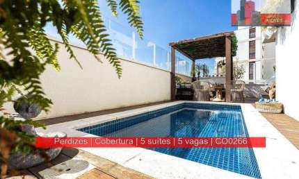Cobertura de 404m², 5 suítes, 5 vagas, R. Dr. Franco da Rocha, 336 - Especiale Perdizes