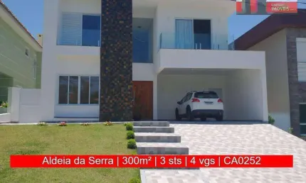 Vendo Casa no Cond. Aldeia da Serra, 300m², Alameda das Margaridas, 67 - Morada das Flores.
