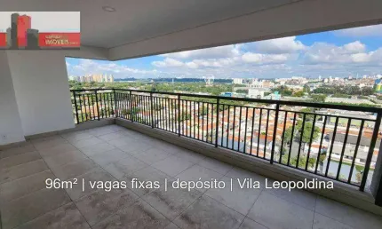 Av. imperatriz leopoldina, 1623 - vila leopoldina, vista parque villa lobos, 96m²